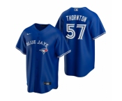 Men's Nike Toronto Blue Jays #57 Trent Thornton Royal Alternate Stitched Baseball Jersey