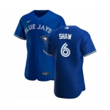 Men's Nike Toronto Blue Jays #6 Travis Shaw Royal Alternate 2020 Authentic Player Baseball Jersey