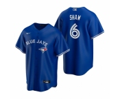 Men's Nike Toronto Blue Jays #6 Travis Shaw Royal Alternate Stitched Baseball Jersey