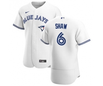 Men's Nike Toronto Blue Jays #6 Travis Shaw White Home 2020 Authentic Player Baseball Jersey