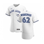 Men's Nike Toronto Blue Jays #62 Jacob Waguespack White Home 2020 Authentic Player Baseball Jersey