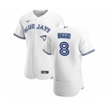 Men's Nike Toronto Blue Jays #8 Cavan Biggio White Home 2020 Authentic Player Baseball Jersey