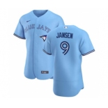 Men's Nike Toronto Blue Jays #9 Danny Jansen Light Blue Alternate 2020 Authentic Player Baseball Jersey