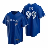 Men's Nike Toronto Blue Jays #99 Hyun-Jin Ryu Royal Alternate Stitched Baseball Jersey