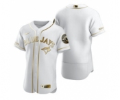 Men's Nike Toronto Blue Jays Blank White 2020 Authentic Golden Edition Baseball Jersey