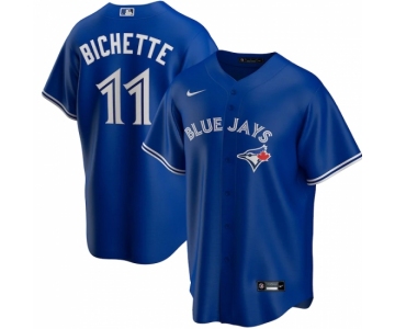 Men's Toronto Blue Jays #11 Bo Bichette Nike Royal Alternate 2020 Replica Player Jersey