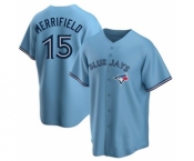 Men's Toronto Blue Jays #15 Whit Merrifield Light Blue Stitched MLB Cool Base Nike Jersey