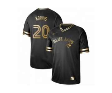 Men's Toronto Blue Jays #20 Bud Norris Authentic Black Gold Fashion Baseball Jersey