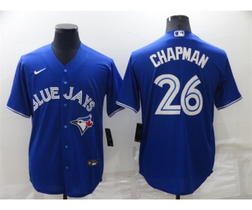 Men's Toronto Blue Jays #26 Matt Chapman Blue Stitched MLB Cool Base Nike Jersey