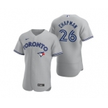 Men's Toronto Blue Jays #26 Matt Chapman Grey Flex Base Stitched Baseball Jersey