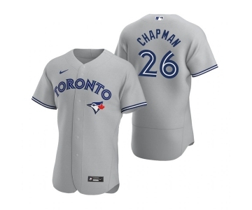 Men's Toronto Blue Jays #26 Matt Chapman Grey Flex Base Stitched Baseball Jersey