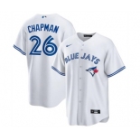 Men's Toronto Blue Jays #26 Matt Chapman White Cool Base Stitched Jersey