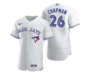 Men's Toronto Blue Jays #26 Matt Chapman White Flex Base Stitched Baseball Jersey