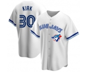 Men's Toronto Blue Jays #30 Alejandro Kirk White Cool Base Stitched Jersey