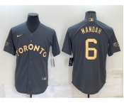 Men's Toronto Blue Jays #6 Alek Manoah Grey 2022 All Star Stitched Cool Base Nike Jersey