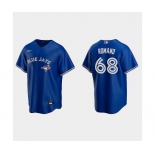 Men's Toronto Blue Jays #68 Jordan Romano Royal Replica Jersey