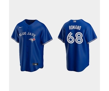 Men's Toronto Blue Jays #68 Jordan Romano Royal Replica Jersey