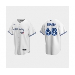 Men's Toronto Blue Jays #68 Jordan Romano White Replica Jersey