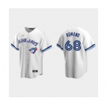 Men's Toronto Blue Jays #68 White Cooperstown Collection Jersey