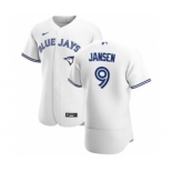 Men's Toronto Blue Jays #9 Danny Jansen White Home 2020 Authentic Player Baseball Jersey