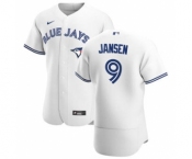 Men's Toronto Blue Jays #9 Danny Jansen White Home 2020 Authentic Player Baseball Jersey