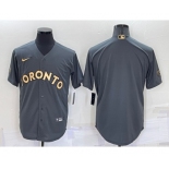 Men's Toronto Blue Jays Blank Grey 2022 All Star Stitched Cool Base Nike Jersey