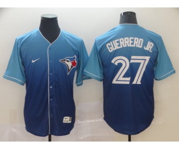 Nike Men's Toronto Blue Jays #27 Vladimir Guerrero Jr. Blue Drift Fashion Baseball Jersey