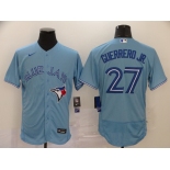 Nike Men's Toronto Blue Jays #27 Vladimir Guerrero Jr.Light Blue Flex Base Baseball Jersey