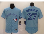 Nike Men's Toronto Blue Jays #27 Vladimir Guerrero Jr.Light Blue Flex Base Baseball Jersey