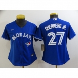 Women's Nike Toronto Blue Jays #27 Vladimir Guerrero Jr. Replica Blue Alternate Baseball Jersey