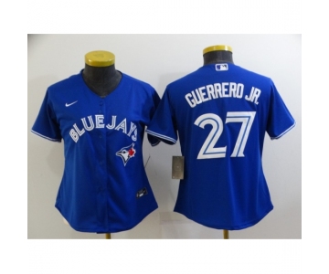 Women's Nike Toronto Blue Jays #27 Vladimir Guerrero Jr. Replica Blue Alternate Baseball Jersey