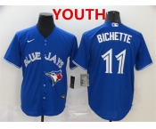 Youth Toronto Blue Jays #11 Bo Bichette Blue Stitched MLB Cool Base Nike Jersey