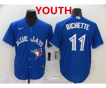 Youth Toronto Blue Jays #11 Bo Bichette Blue Stitched MLB Cool Base Nike Jersey