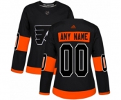 Women's Adidas Philadelphia Flyers Customized Authentic Black Alternate NHL Jersey