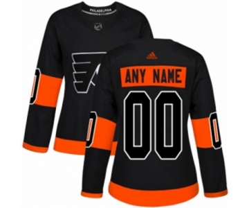 Women's Adidas Philadelphia Flyers Customized Premier Black Alternate NHL Jersey