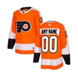 Youth Adidas Philadelphia Flyers Customized Authentic Orange Home NHL Jersey