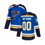 Youth Adidas St. Louis Blues Customized Premier Royal Blue Home NHL Jersey