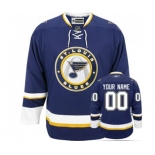 Youth Reebok St. Louis Blues Customized Authentic Navy Blue Third NHL Jersey