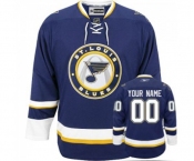 Youth Reebok St. Louis Blues Customized Authentic Navy Blue Third NHL Jersey