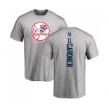 MLB Nike New York Yankees #11 Brett Gardner Ash Backer T-Shirt