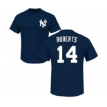 MLB Nike New York Yankees #14 Brian Roberts Navy Blue Name & Number T-Shirt