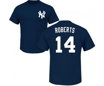 MLB Nike New York Yankees #14 Brian Roberts Navy Blue Name & Number T-Shirt