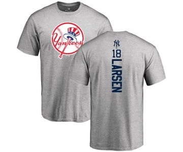 MLB Nike New York Yankees #18 Don Larsen Ash Backer T-Shirt