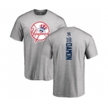 MLB Nike New York Yankees #18 Johnny Damon Ash Backer T-Shirt