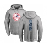 MLB Nike New York Yankees #20 Jorge Posada Ash Backer Pullover Hoodie