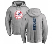 MLB Nike New York Yankees #20 Jorge Posada Ash Backer Pullover Hoodie