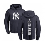 MLB Nike New York Yankees #22 Jacoby Ellsbury Navy Blue Backer Pullover Hoodie