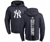 MLB Nike New York Yankees #22 Jacoby Ellsbury Navy Blue Backer Pullover Hoodie