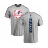 MLB Nike New York Yankees #30 David Robertson Ash Backer T-Shirt