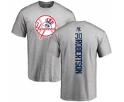 MLB Nike New York Yankees #30 David Robertson Ash Backer T-Shirt